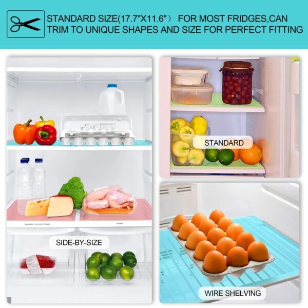 3 pcs Refrigerator Anti Slip Fridge Liner Mat - Image 2