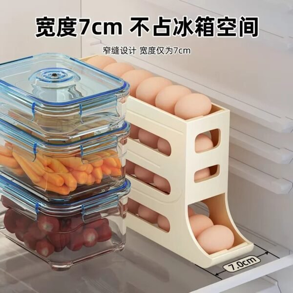 4 Layers Automatic Rolling Egg Holder Rack - Image 7