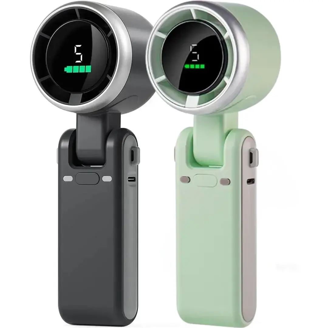 2 PCS Rechargeable Smart Turbo Cooling Fan