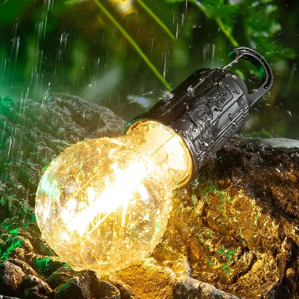 2Pcs Solar Rechargeable Hanging LED Light – ডুয়াল চার্জিং ইমার্জেন্সি লাইট - Image 7