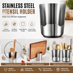 Stainless Steel Utensil Holder