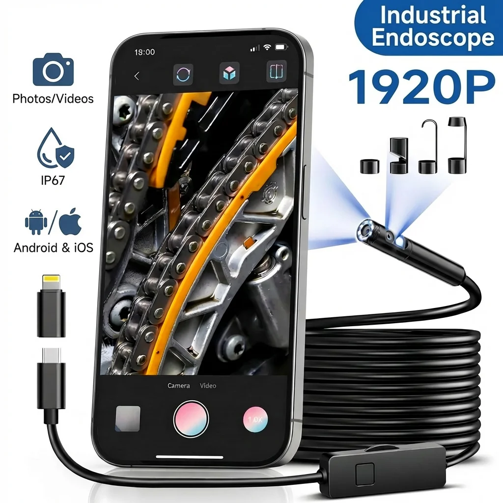 HD USB Endoscope Camera মোবাইলে ব্যবহার