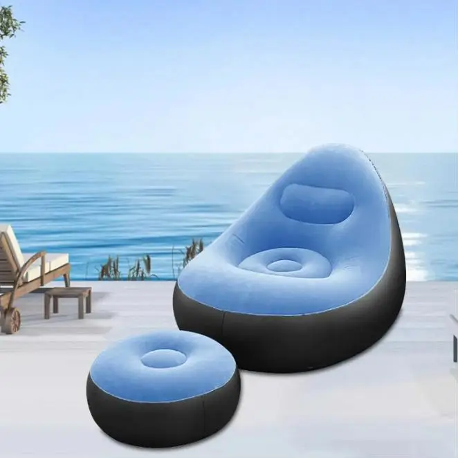 Air Bean Bag Sofa with Foot Stool & Hand Pump – হাওয়ার আরামদায়ক সোফা (Single / Combo) - Image 3