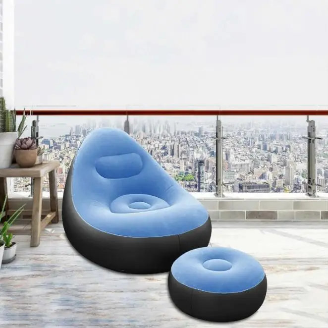 Air Bean Bag Sofa with Foot Stool & Hand Pump – হাওয়ার আরামদায়ক সোফা (Single / Combo) - Image 4