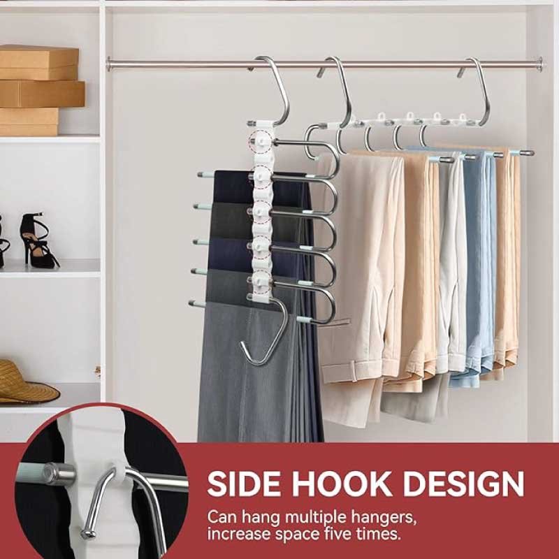Almari Closet Cloth Hanger – মাল্টি-লেয়ার আলমারি কাপড়ের হ্যাঙ্গার (Single / Combo) - Image 3