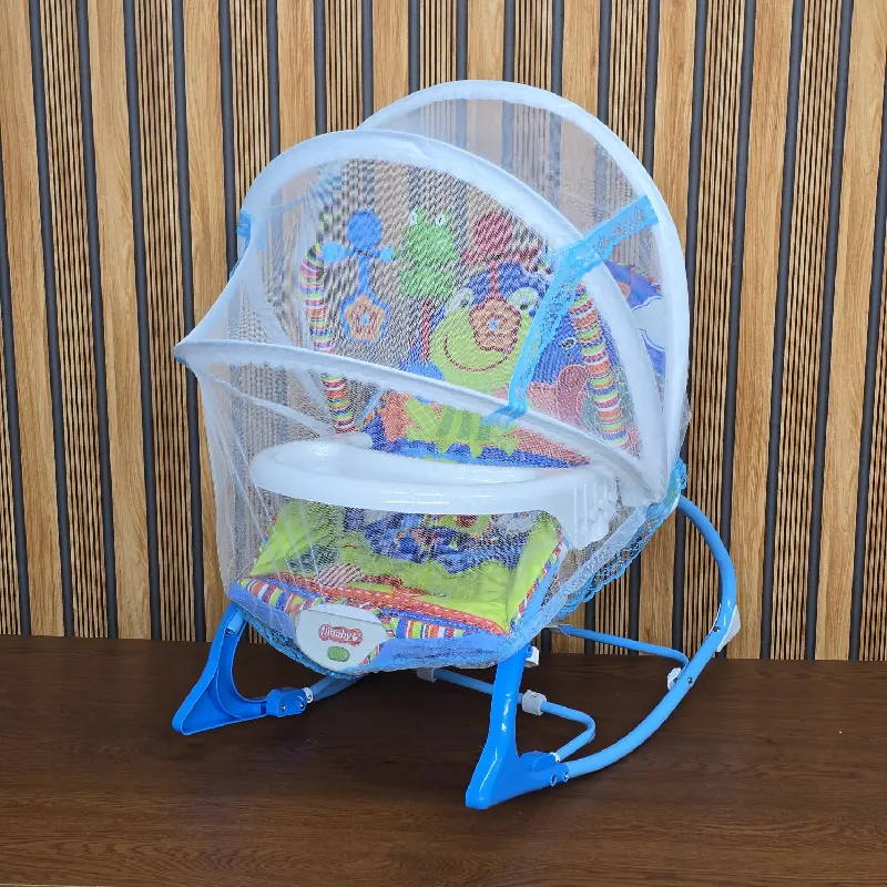 Baby Rocking & Dining Chair with Mosquito Net – মশারি সহ বেবি রকিং চেয়ার